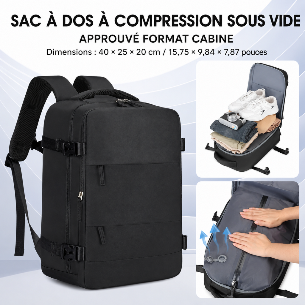 Sac de Voyage à Compression Sous Vide
