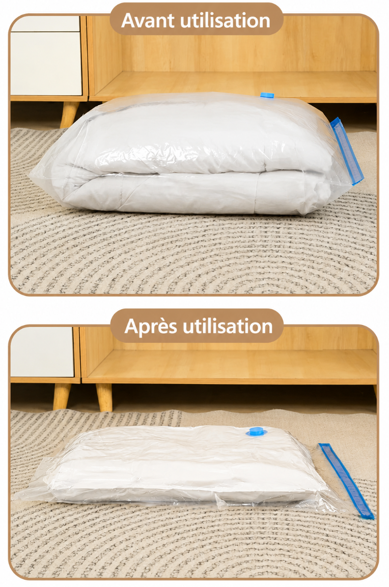 Pompe à vide portable pour sacs de rangement EU/US